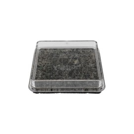haggiy Non-Slip Furniture Coasters 60 x 60 mm - Non-Slip Stop Effect for Sofa, Bed, Table, Piano, Transparent (Pack of 4)