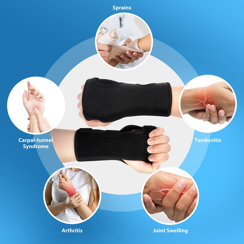 Baometi RL10 Wrist Support, Metal Plate Fixed, Breathable, Sweat Absorbent,
