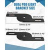 NORTHYUN Universal Dual Pod Light Mounting Brackets