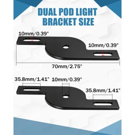 NORTHYUN Universal Dual Pod Light Mounting Brackets