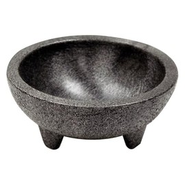 Winco Molcajete Salsa Bowls, 4-Ounce Bowls, Black, Set of 4