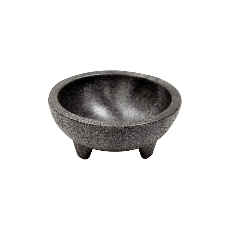 Winco Molcajete Salsa Bowls, 4-Ounce Bowls, Black, Set of 4