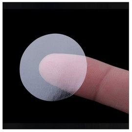 XP Design Round Seal Clear Transparent Sealing Seal Commercial Seal Label Envelope Letter Slit Processing (Transparent, Diameter 1.4 inches (35 mm), 360 Sheets)