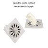 Deep Water Floor Drain, 120 x 120mm Square Shower Strainer