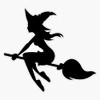 Witch Waterproof Vinyl Window Bumper Sticker Decal 5"