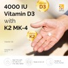 Vitamin D3 4000 IU & K2 MK-4 100μg, Supports Bone,
