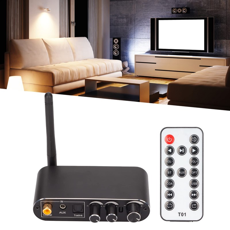 Sanpyl Convertidor BT Digital a Analógico, 2 Dispositivos Conectados, Convertidor