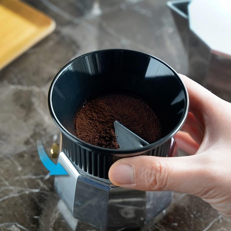 watchget Moka Pot Dosing Funnel, Espresso Coffee Dosing Funnel Plastic
