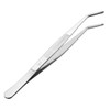 uxcell 8-Inch Stainless Steel Tweezers with Curved Serrated Tip Daily