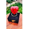 Red Designer Cremation Urn for Ashes Keepsake Heart Urn with