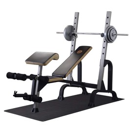 RESILIA Heavy-Duty Protective Floor Mat for Exercise Equipment, Heavy Duty and Easy-to-Clean Design Protects Floors, for Gym Use, Weightlifting, Training