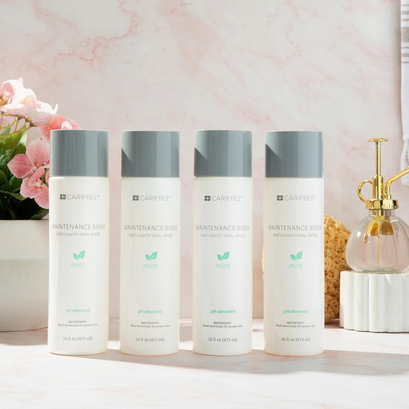 CariFree Maintenance Rinse, Mint Flavor, Anti-Cavity Fluoride Mouthwash, Dentist Recommended,