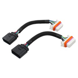 Headlight Wiring Harness Adapter Front Headlight Plug Cable Set Lamp Cable Main Headlight Connector Socket Connector Repair Kit Front Left and Right for Touareg 7L 2002-2007