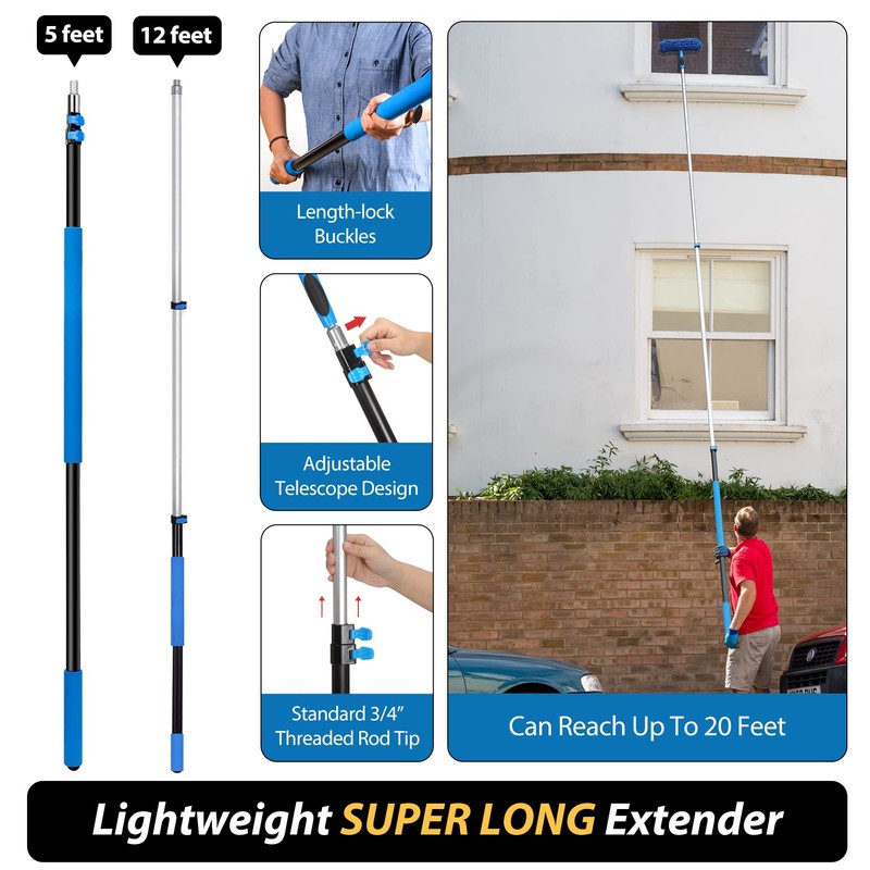 20 Feet High Reach Duster Kit with 5-12 Ft Extension