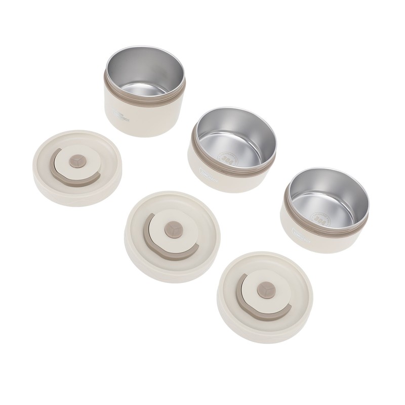 Insulated Lunch Container 304 Stainless Steel Leakproof Portable Round Thermal