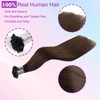 ABH AMAZINGBEAUTY U Tip Real Human Hair Extensions Chocolate Brown