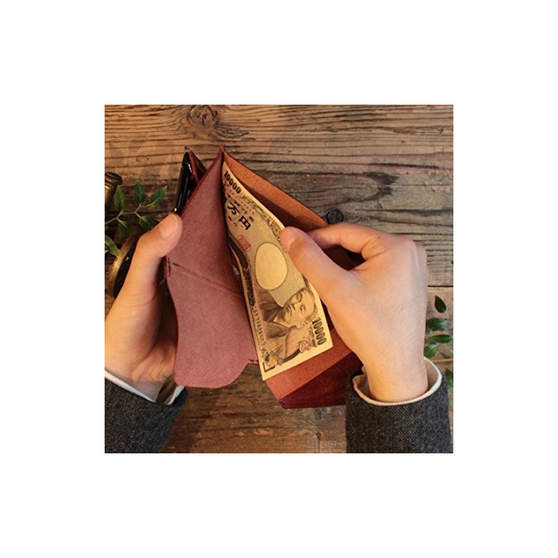 LITSTA Coin Wallet 3 Compact Wallet with Coin Holder Red