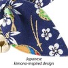 Necoichi Kimono Ribbon Cat Collar, Blue,1 Count, 0.04 kg