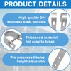 Pack of 4 Balcony Power Station Bracket Hooks, Solar Panel