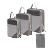 QUINTRA Compression Pack Cubes 3/4 Set Compressible Packing Cubes with