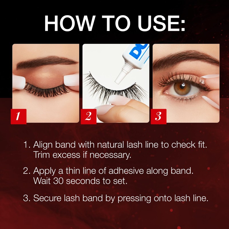 Ardell Baby Wispies False Eyelashes with Adhesive – Feathered Natural