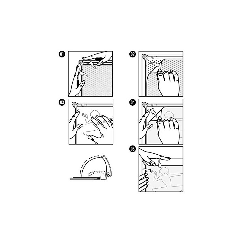 SECO Stewart Superior A4 Aluminium 4 Sided 25mm Front Loading