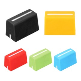 sourcing map Universal Fader Knobs, Multi-Color Mixer Fader Caps Slider Potentiometer Replacement Rubber for DJ Controller Mixer Console, 5 Pack