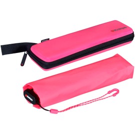 Knirps US.050 Pocket Umbrella Ultra Light Slim Manual in Case, neon pink