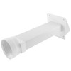 SPARES2GO Exterior Wall Venting Kit & Extension Hose for White