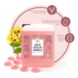 Agua De Rosas Hidratante Con Hamamelis 20 Litros