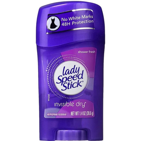 Lady Speed Stick Deodorant (Shower Fresh) 1.4 oz (39.6 g) (1.4 oz) [Antiperspirant, Deodorizer, Arm Sweat Prevention, American Miscellaneous Goods, Made in the USA]