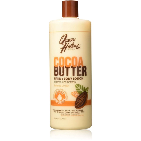 Queen Helene Lotion 32 Ounce Cocoa Butter Hand & Body (946ml) (3 Pack)