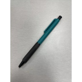 Paper Mate Vintage PaperMate DynaGrip Double Heart Teal Ballpoint Pen - Med - NEW OLD STOCK