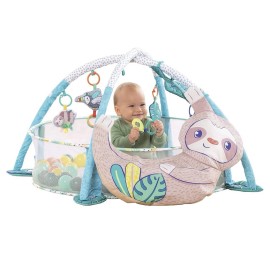 Infantino 4-in-1 Baby Activity Gym and Ball Pit Sloth Jumbo for Babies Toddlers