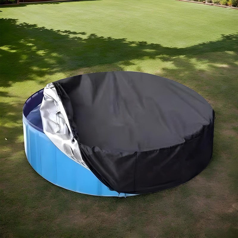 Summer Pool Cover, Garden Swimming Pool Dust Cover with Drawstring,