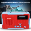 RD-666T Portable Solar Powered Emergency Hand Crank AM FM Radio