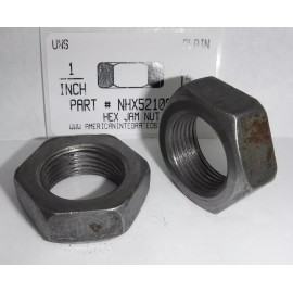 AMERICANINTEGRATEDSUPPLY.COM 1"-14 Hex Jam Nuts Steel Plain (3)