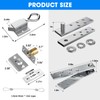 Pisman Pivot Door Hinges, Hidden Hinge Heavy Duty with Accessories