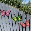 Green Jem Garden 3 x Small Butterfly Decorative Metal Wall