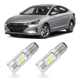 D15 Lighting 2 x White Canbus 7528 1157 LED DRL Light Bulbs for 2019-2020 Hyundai Elantra SEL