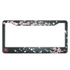 HOSNYE Japan Cherry Branch License Plate Frame Blooming Flowers Hieroglyph