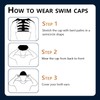 Bobury Unisex Polyester Cloth Fabric Bathing Cap Swimming Hats for