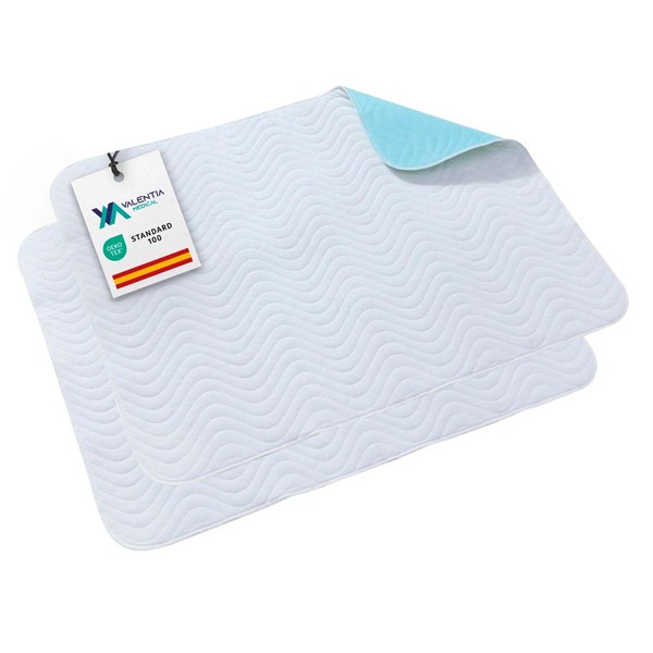 VALENTIA MEDICAL Pack of 2 Adult Bed Pads Washable and