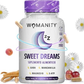 Vitaminas Dormir 30 Cpsulas Magnesio Gaba 5-htp Womanity Sin Sabor Por Sus Ingredientes Naturales, Las Capsulas Tienen Un Ligero Olor A Manzanilla    