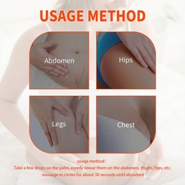 125ml Stretch Mark Oil & Scar Treatment, Skin Regeneration Oil for Stretch Marks Removal, Firming & Lifting, Collagen Boost - Body Oil for Women