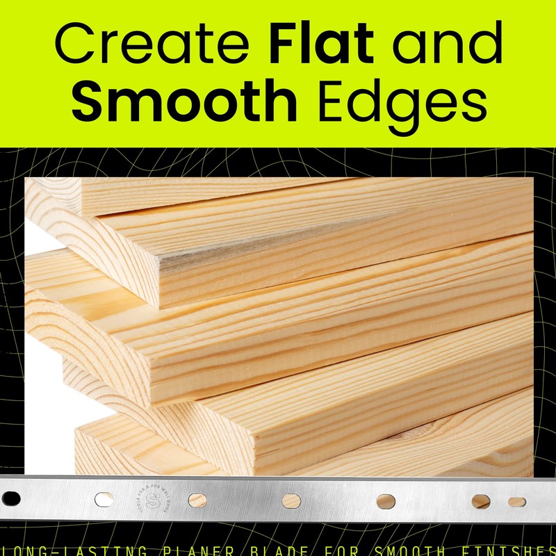 Smithology 13 Inch Planer Blades - Replacement Knives for DeWalt