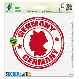 Germany Vinyl Car Bumper Window Sticker 2" x 2"