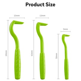 HRLORK 3Pcs Tick Remover Tool Set Painless Stainless Steel Kit for Dogs Cats and Humans Blue Professional Pet Tick Removal Tools