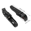 Motorcycle Foot Pegs, Aluminum Alloy Anodizing Rear Passenger Footpegs Footrests