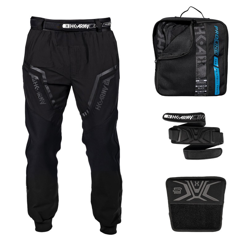 HK Army Proline Paintball Pants with Op-Link Harness Attachment (Midnight,
